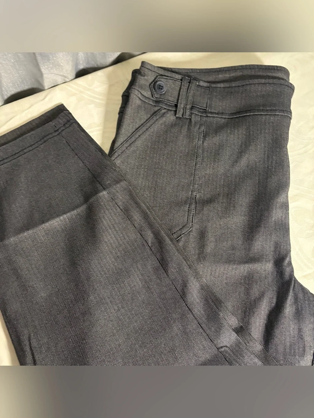 Soho dark grey pinstripe trousers woman’s XL